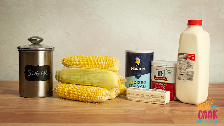 Boiled corn on the cob ingredients