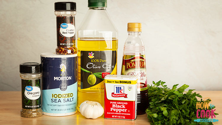 Chimichurri sauce ingredients