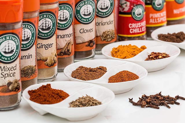 Various spices and seasonings.