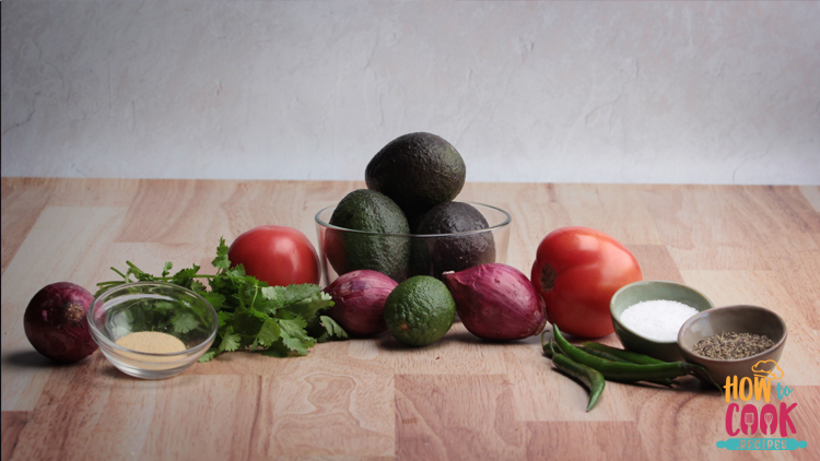 Guacamole ingredients