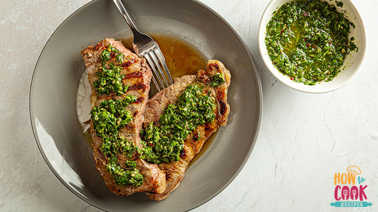 Homemade chimichurri sauce recipe