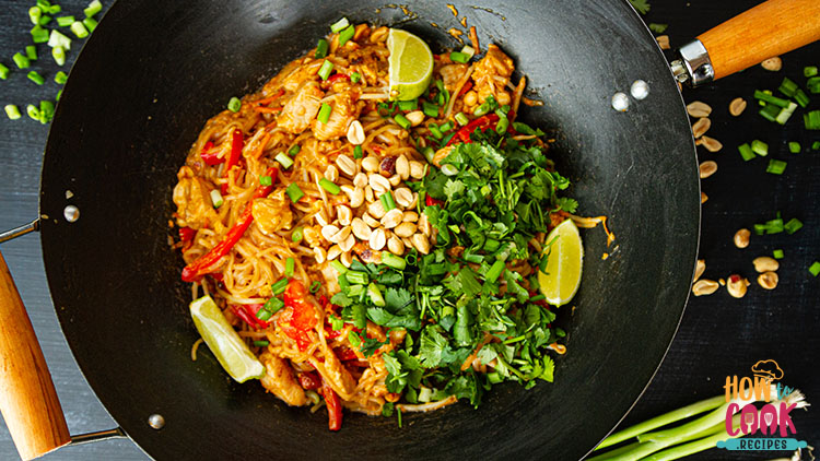 Homemade pad thai recipe