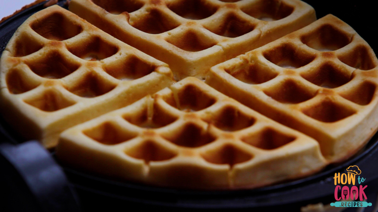 homemade waffles with waffle maker