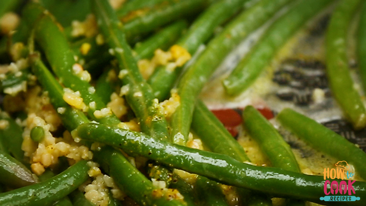 How do you cut and cook fresh green beans