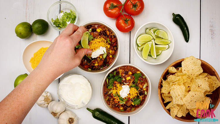 How to make homemade taco soup