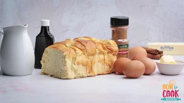 Ingredients for making french toast