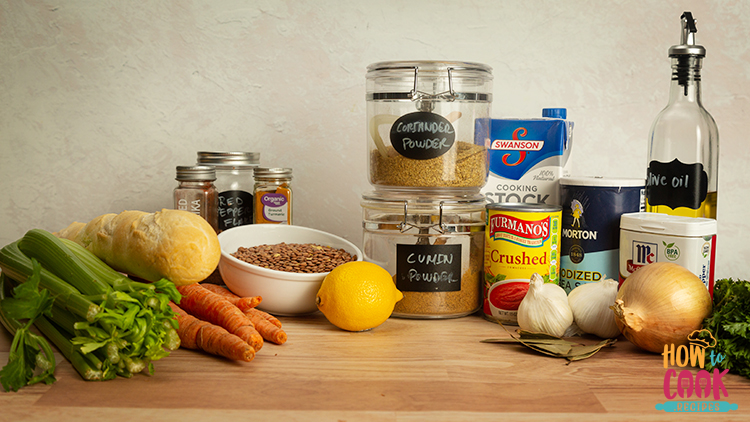 lentil soup ingredients