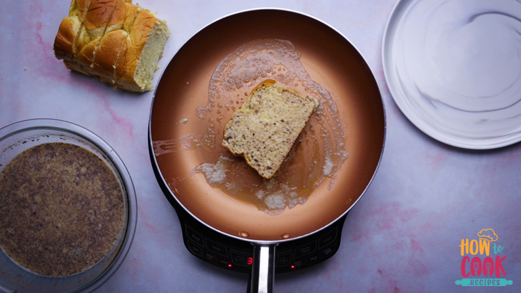 Making french toast from scratch