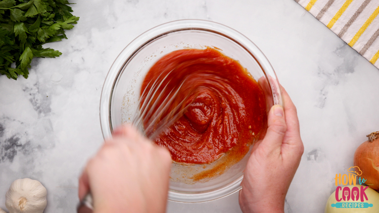 Meatloaf baking in the oven