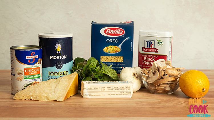 Orzo ingredients